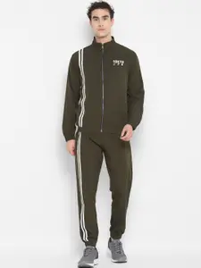 Yuuki Men Olive Green Tracksuits
