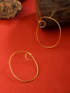 THE AAB STUDIO Gold-Toned Quirky Hoop Earrings