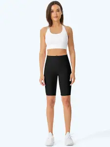 JC Collection Women Slim Fit High-Rise Training or Gym Antimicrobial Shorts
