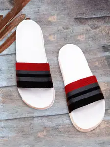 Pampy Angel Men Striped Rubber Sliders