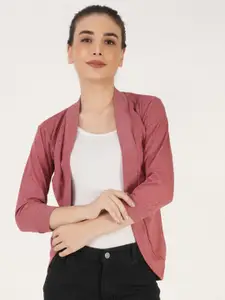 TEEMOODS Women Red Shrug