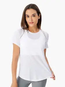 JC Collection White Styled Back Top