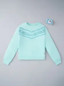 Ed-a-Mamma Girls Blue Sweatshirt