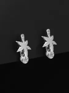 GIVA 925 Sterling Silver Leaf Shaped Studs Earrings
