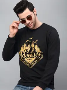 Rigo Men Printed Fleece Pullover Casual Sweatshirt