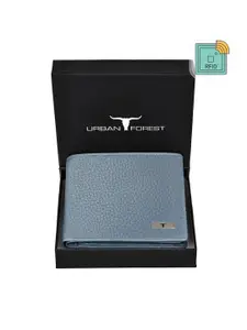 URBAN FOREST Men Textured Leather Two Fold Wallet
