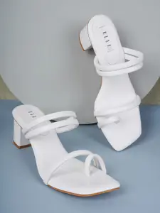 ELLE Women White Block Heels