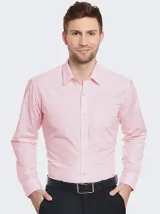 Hancock Men Slim Fit Solid Wrinkle Resistant Formal Shirt