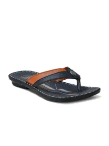 Ajanta Men Blue & Brown Comfort Sandals