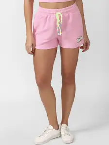 FOREVER 21 Women Solid Pure Cotton Shorts