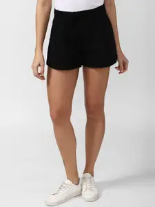 FOREVER 21 Women Solid Pure Cotton Shorts