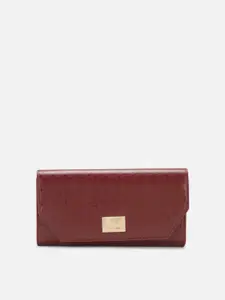 Allen Solly Women Textured Three Fold PU Wallet