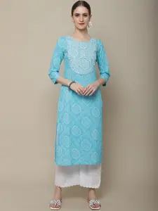 Sangria Women Bandhani Printed Kurta