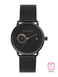 French Connection Men Round Dial Steel Straps Analogue Chronograph Watch FCN00025B