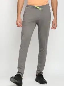 FiTZ Men Charcoal Grey Solid Anti Odour Slim-Fit Track Pant