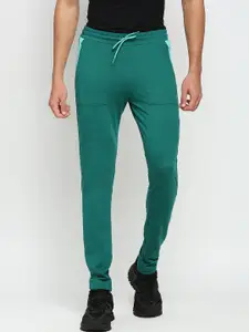 FiTZ Men Bottle Green Solid Anti Odour Slim-Fit Track Pant