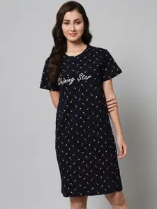 SEPHANI Printed T- Shirt Nightdress