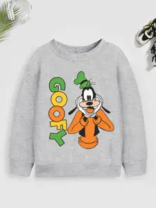 YK Disney Teen Boys Disney Goofy Printed Sweatshirt