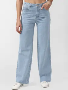 FOREVER 21 Women Blue Relaxed Fit Jeans