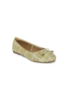 Pantaloons Junior Girls Yellow Bows Embellished Ballerinas Flats