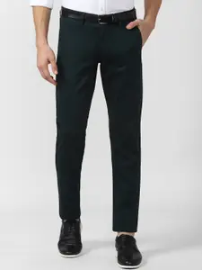 Van Heusen Sport Men Green Slim Fit Formal Trouser