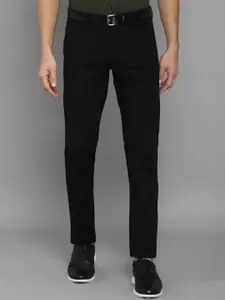 Allen Solly Men Black Slim Fit Formal Trousers