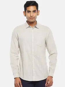 BYFORD by Pantaloons Men Off White Casual Shirt