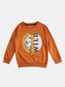 Pantaloons Junior Boys Printed Sweatshirt
