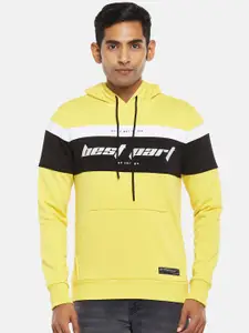 People Men Printed Hooded Sweatshirt