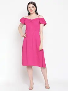 Amagyaa Pink A-Line Dress