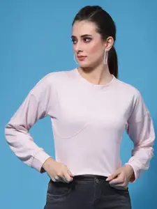 Athena Women Drop Shoulder Cotton Sweatshirt