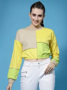 Athena Women Colourblocked Sweatshirt