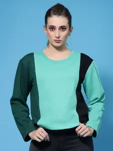 Athena Women Colourblocked Sweatshirt