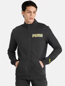 Puma Men Slim Fit Solid Brand Logo Sweatshirt
