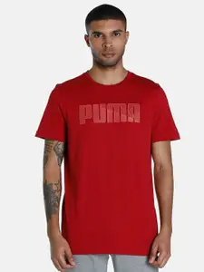 Puma Men Printed Slim-Fit Cotton T-shirt