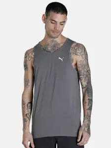 Puma Men Pack Of 2 Grey Solid Cotton Tshirts