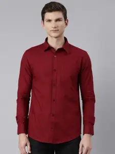Kryptic Men Smart Regular Fit Solid Cotton Casual Shirt