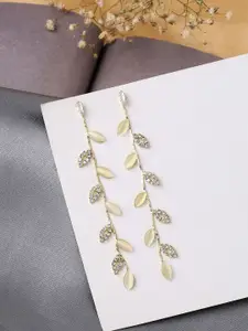 Yellow Chimes Women Gold-Toned Contemporary Designed Earrings