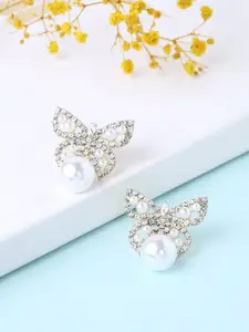 Yellow Chimes Gold-Plated Contemporary Studs Earrings
