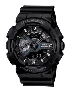 CASIO Men G-Shock GA-110-1BDR Black Analog-Digital Dial Black Resin Strap Watch G317