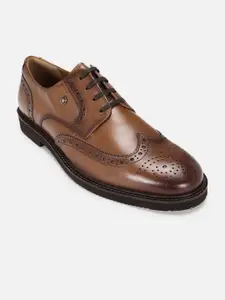 Louis Philippe Men Brown Lace Up Brogues