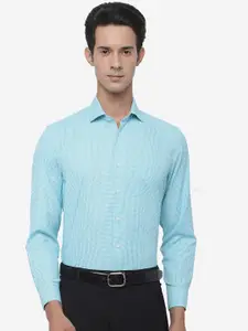 Greenfibre Men Regular Fit Micro Checked Formal Shirt