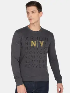 Arrow New York Men Printed Sweatshirt