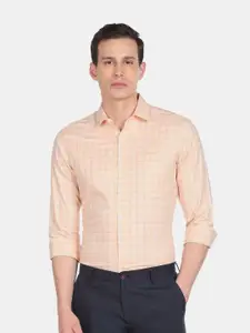 Arrow Men Regular Fit Checked Cotton Formal Shirt