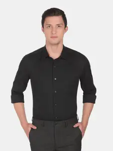 Arrow New York Men Slim Fit Solid Cotton Formal Shirt