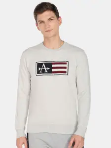 Arrow Sport Men Applique Sweatshirt
