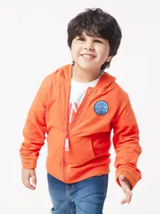 Ed-a-Mamma Boys Orange Puffer Jacket