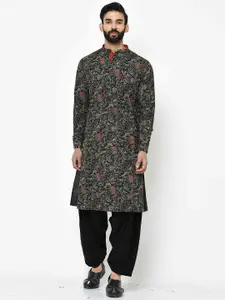 KISAH Men Kantha Printed Regular Fit Kurta
