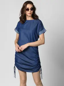 StyleStone Blue Denim Sheath Dress
