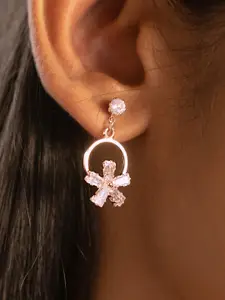 Ayesha Rhinestone Studded Drop Earrings